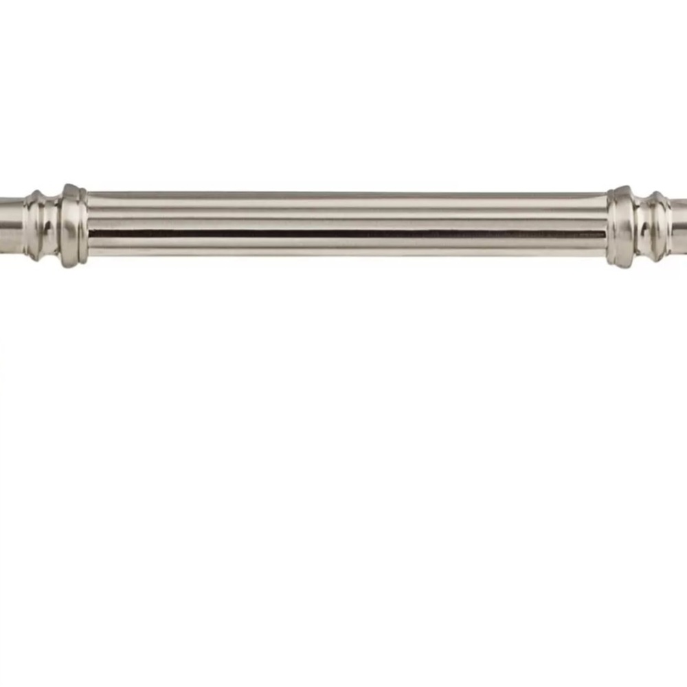 Top Knobs 5 inch Reeded Pull, UNOPENED Brushed Satin Nickel (original package).